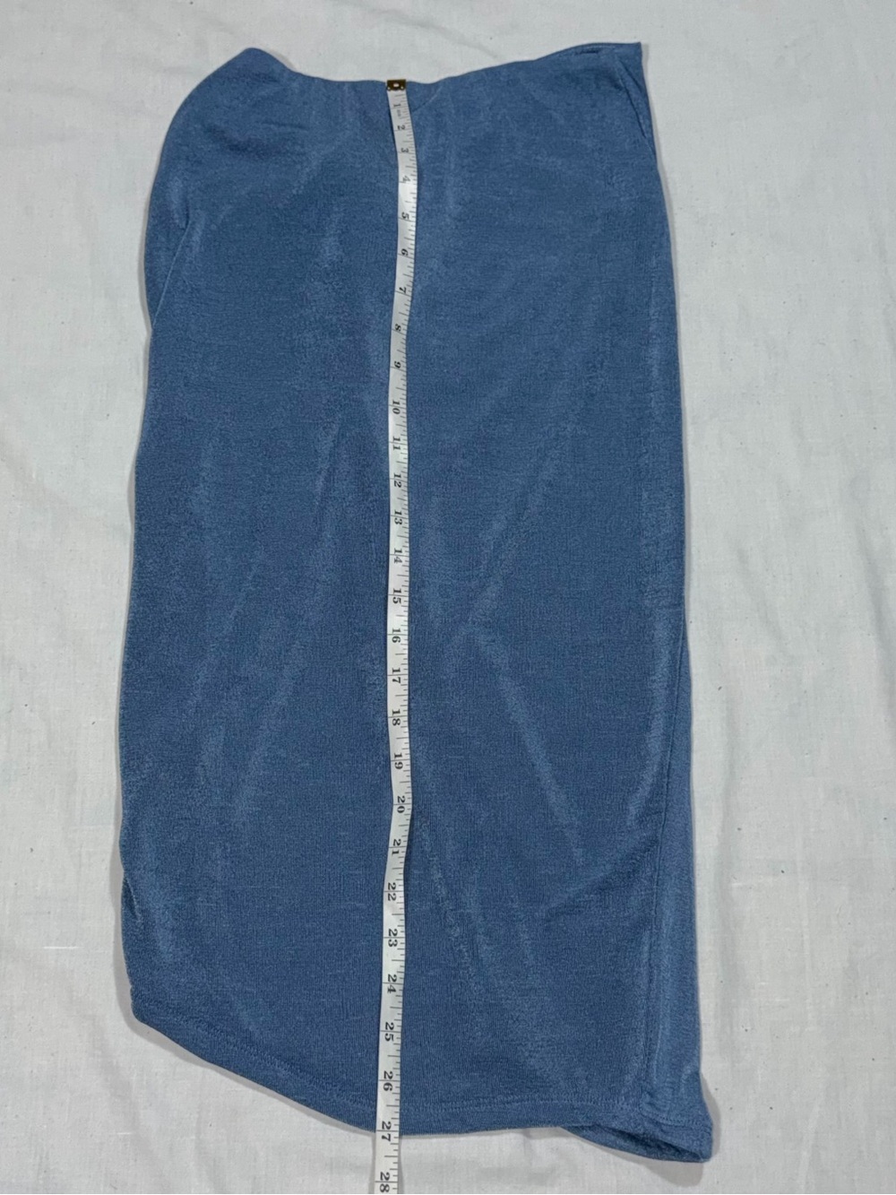 NWT JLUXLABEL Blue Ruched Bodysuit Midi Skirt 2 Piece Set M - Picture 7 of 12